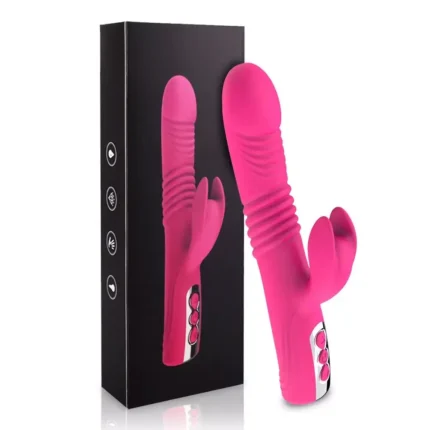 G-Punkt-Vibration für Frauen Klitoris-Vibrator Dildo 3 in 1 mit 8 Vibrationsmodi und 5 Frequenz-Teleskopmodi, realistischer Dildo-Vibrator für Frauen, Masturbation, Sexspielzeug